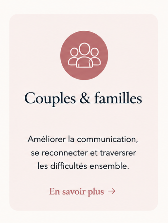 thérapie couple et famille